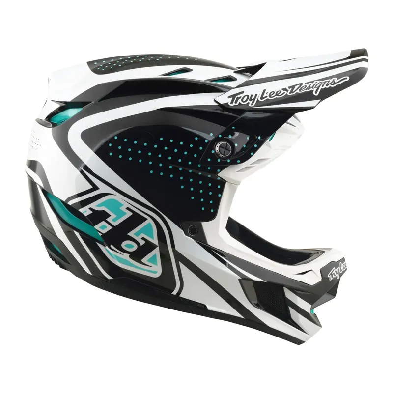 Troy Lee Designs D4 Polyacrylate Mips Full Face Helmet - The Line Charcoal/White-5
