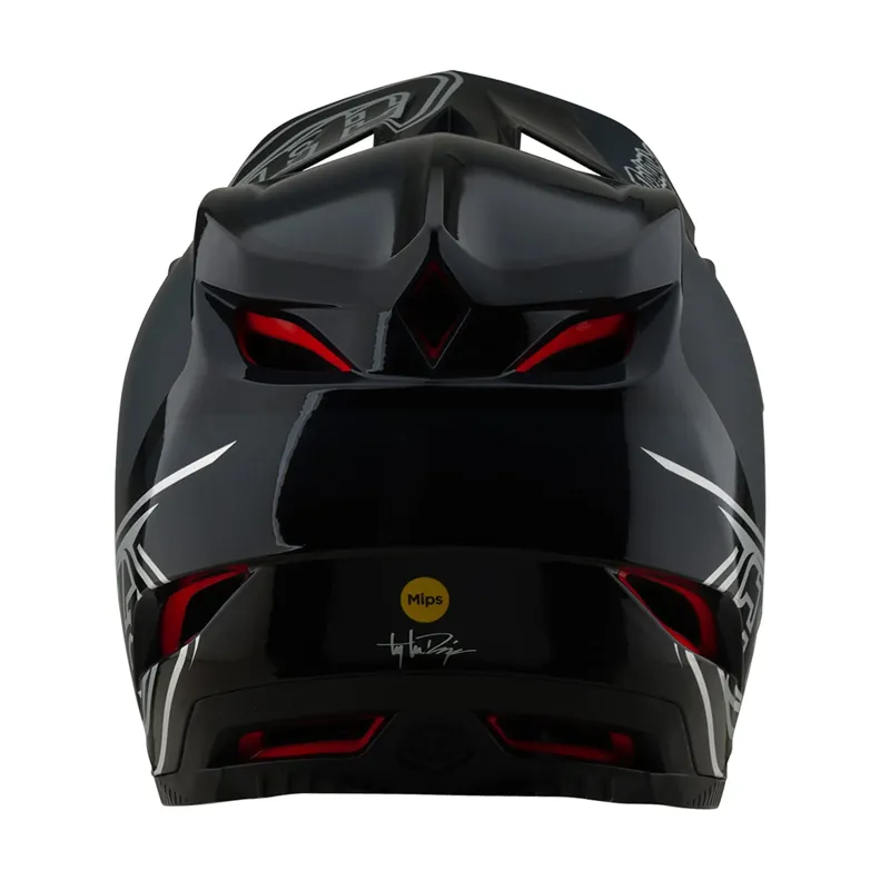 Troy Lee Designs D4 Polyacrylate Mips Full Face Helmet - Shadow Black-6