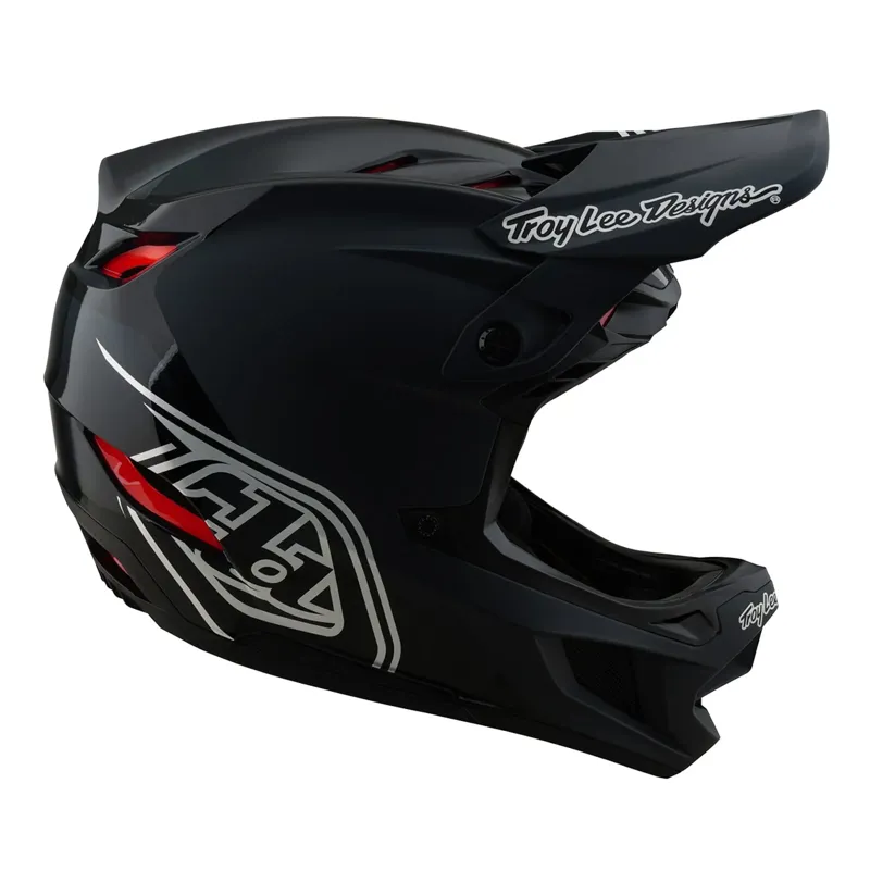 Troy Lee Designs D4 Polyacrylate Mips Full Face Helmet - Shadow Black-1
