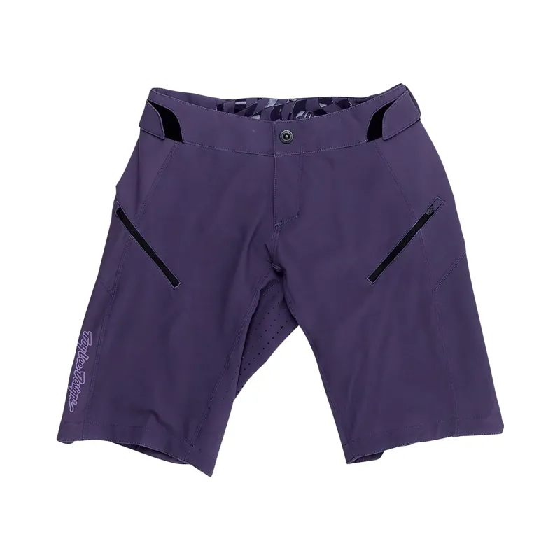 Troy Lee Lilium Women's Baggy Shorts Shell Only - Solid Deep Purple-8