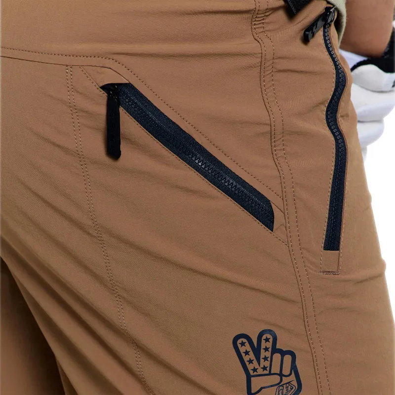 Troy Lee Designs Skyline Trail Baggy Shorts with Liner -  Mono Sienna-11