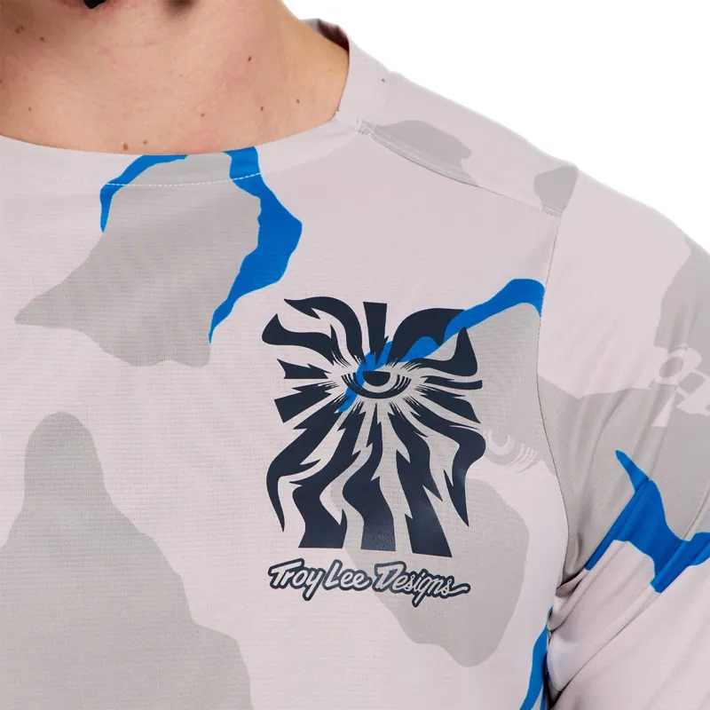 Troy Lee Designs Skyline Pro Men's Short Sleeve Jersey - Flow Camo Pumice-6
