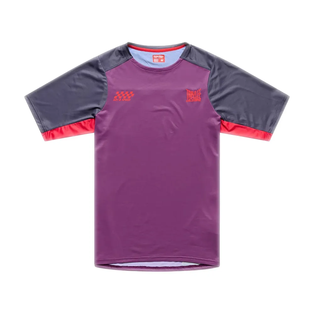 uPRISE Bikes Troy Lee Designs Skyline Pro Men's Short Sleeve Jersey - Fangs Sangria | Price match, 365 day returns, 18-Month Warranty, Finance Available & Free UK Delivery