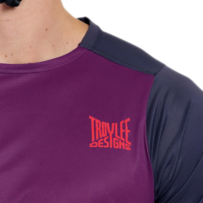 Troy Lee Designs Skyline Pro Men's Short Sleeve Jersey - Fangs Sangria-7