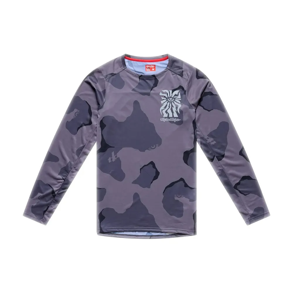 uPRISE Bikes Troy Lee Designs Skyline Pro Men's Long Sleeve Jersey - Flow Camo Carbon | Price match, 365 day returns, 18-Month Warranty, Finance Available & Free UK Delivery