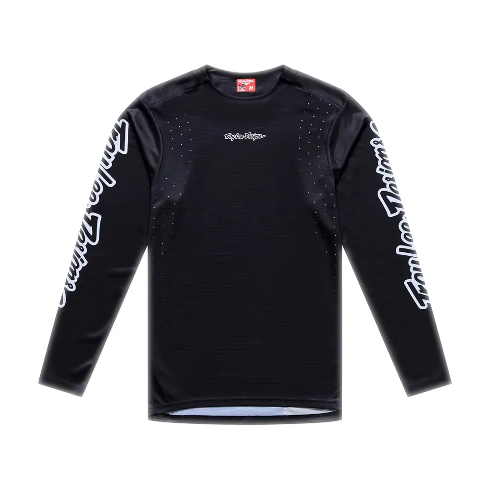 uPRISE Bikes Troy Lee Designs Sprint Pro Men's Long Sleeve Jersey - Mono Black | Price match, 365 day returns, 18-Month Warranty, Finance Available & Free UK Delivery