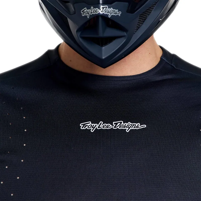 Troy Lee Designs Sprint Pro Men's Long Sleeve Jersey - Mono Black-6