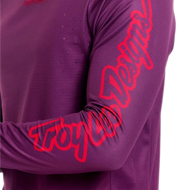 Troy Lee Designs Sprint Pro Men's Long Sleeve Jersey - Mono Sangria-9