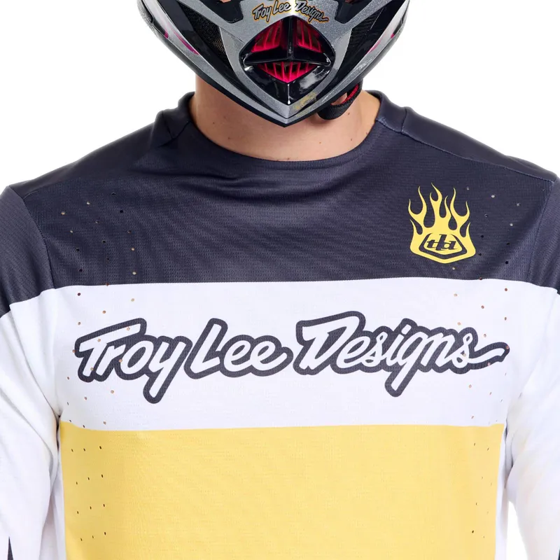 Troy Lee Designs Sprint Pro Men's Long Sleeve Jersey - Yo Moto Butter-6