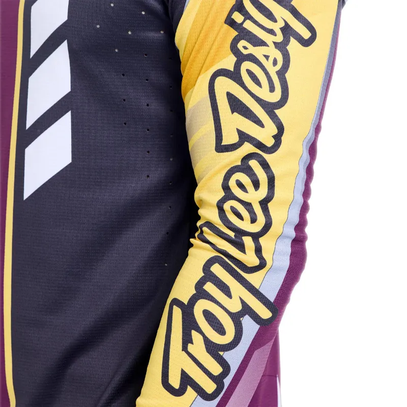 Troy Lee Designs Sprint Pro Men's Long Sleeve Jersey - Lowrider Sangria-7