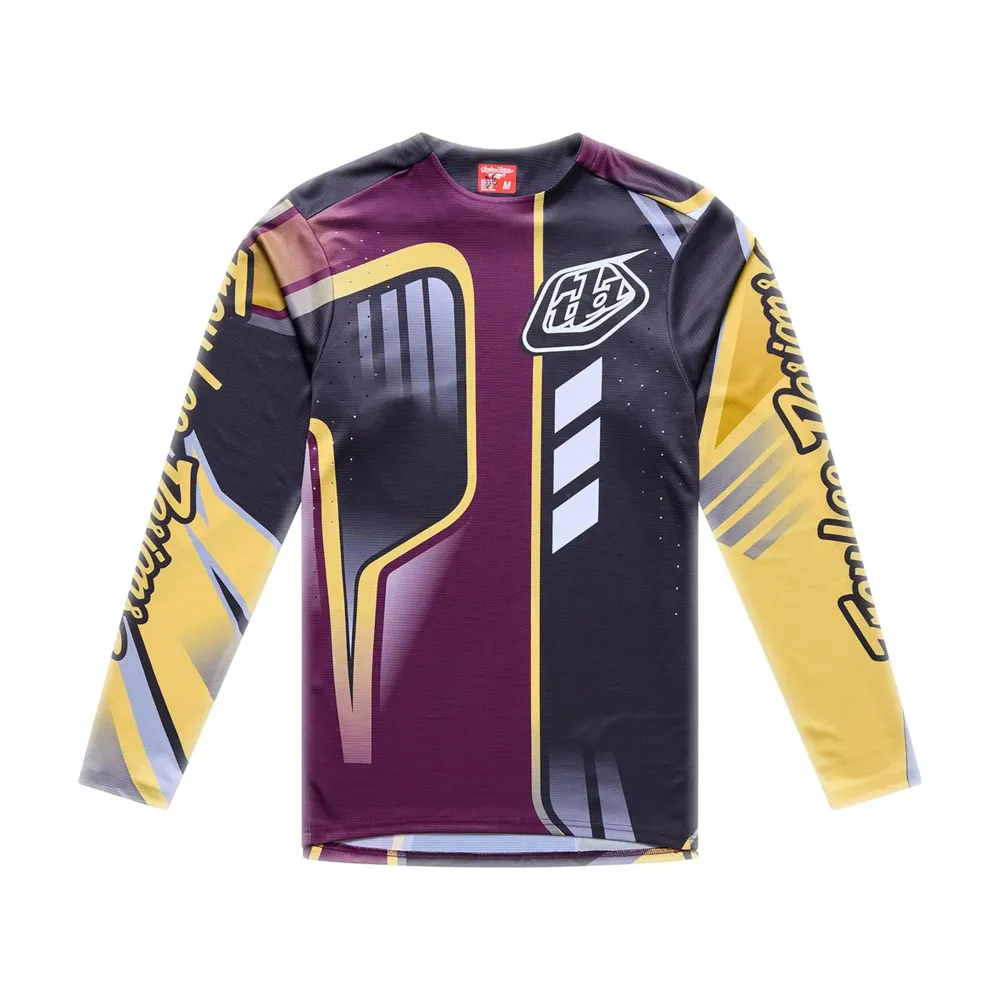 uPRISE Bikes Troy Lee Designs Sprint Pro Men's Long Sleeve Jersey - Lowrider Sangria | Price match, 365 day returns, 18-Month Warranty, Finance Available & Free UK Delivery