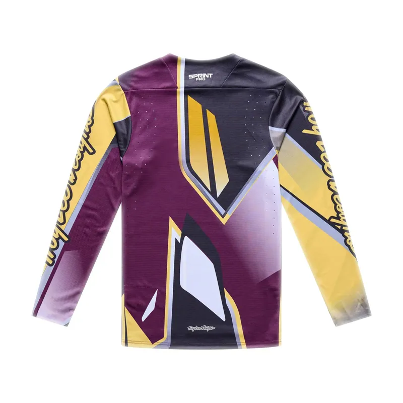 Troy Lee Designs Sprint Pro Men's Long Sleeve Jersey - Lowrider Sangria-1