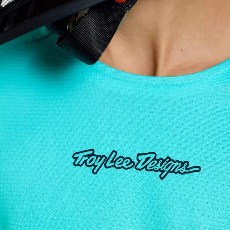Troy Lee Designs Sprint Pro Youth Long Sleeve Jersey - Mono Real Teal-11