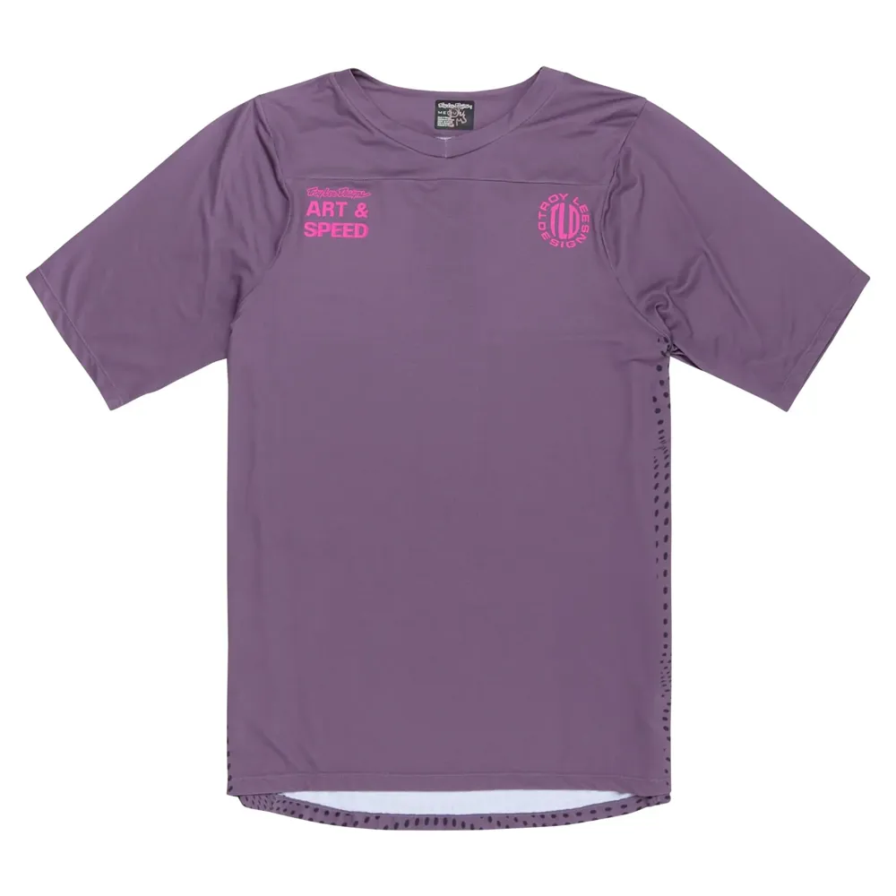 uPRISE Bikes Troy Lee Designs Skyline Men's Short Sleeve Jersey - Radioscape Purple | Price match, 365 day return s, 18-Month Warranty, Finance Available & Free UK Delivery