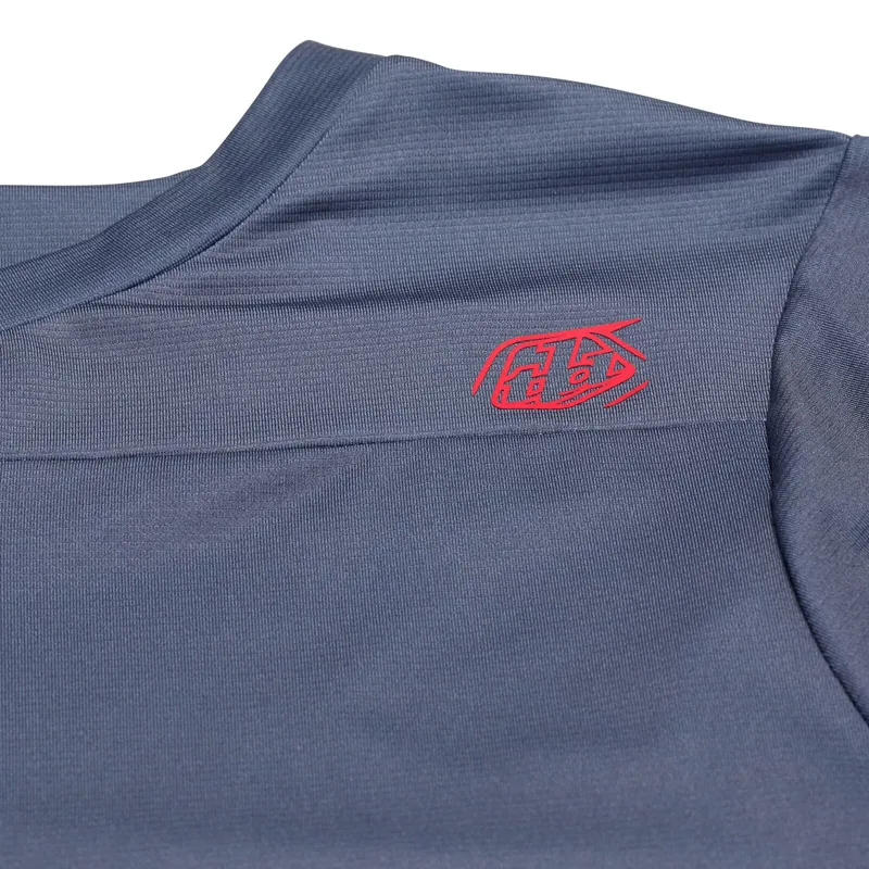 Troy Lee Designs Skyline Men's Short Sleeve Jersey - Mono Steel Blue-2
