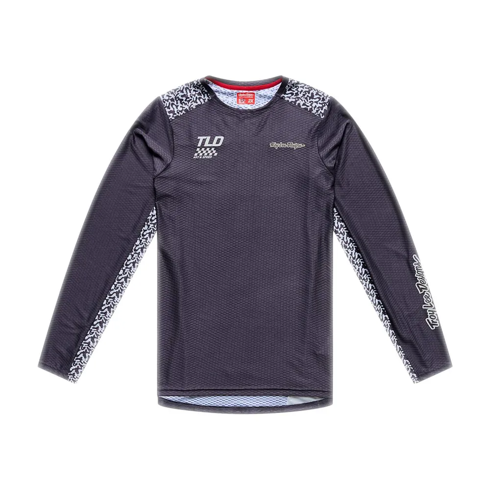 uPRISE Bikes Troy Lee Designs Skyline Pro Air Men's Long Sleeve Jersey - Ridgeline Carbon | Price match, 365 day returns, 18-Month Warranty, Finance Available & Free UK Delivery