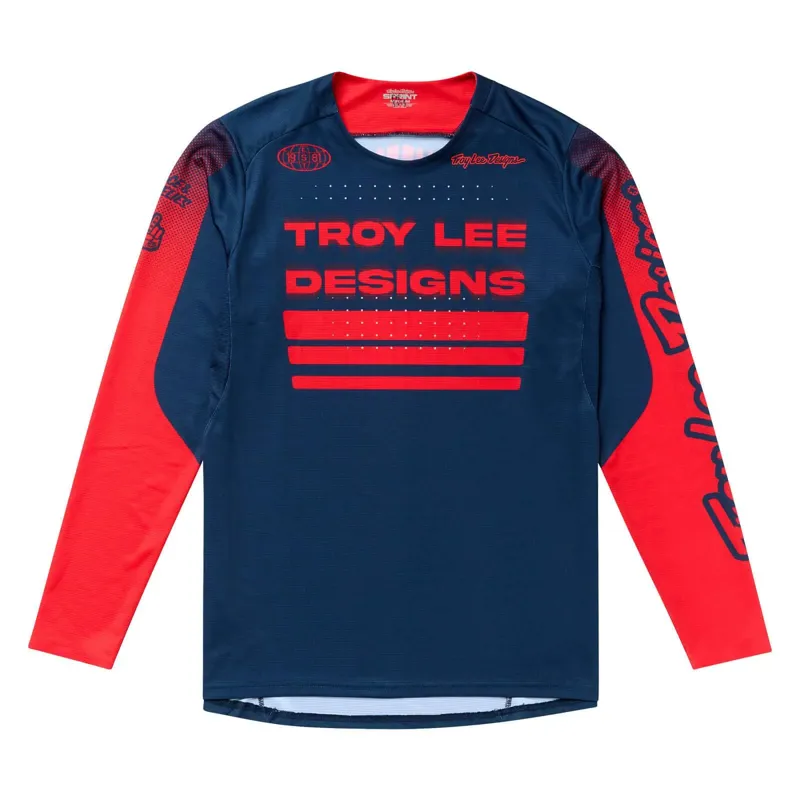 Troy Lee Designs Sprint Men's Long Sleeve Jersey - Segment Midnight