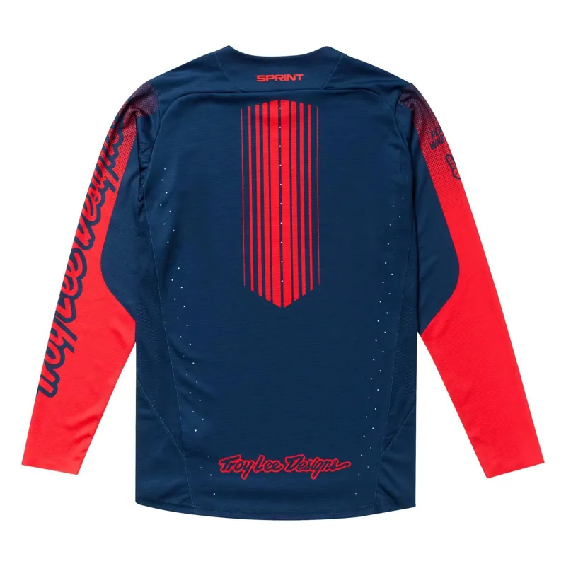 Troy Lee Designs Sprint Men's Long Sleeve Jersey - Segment Midnight-1