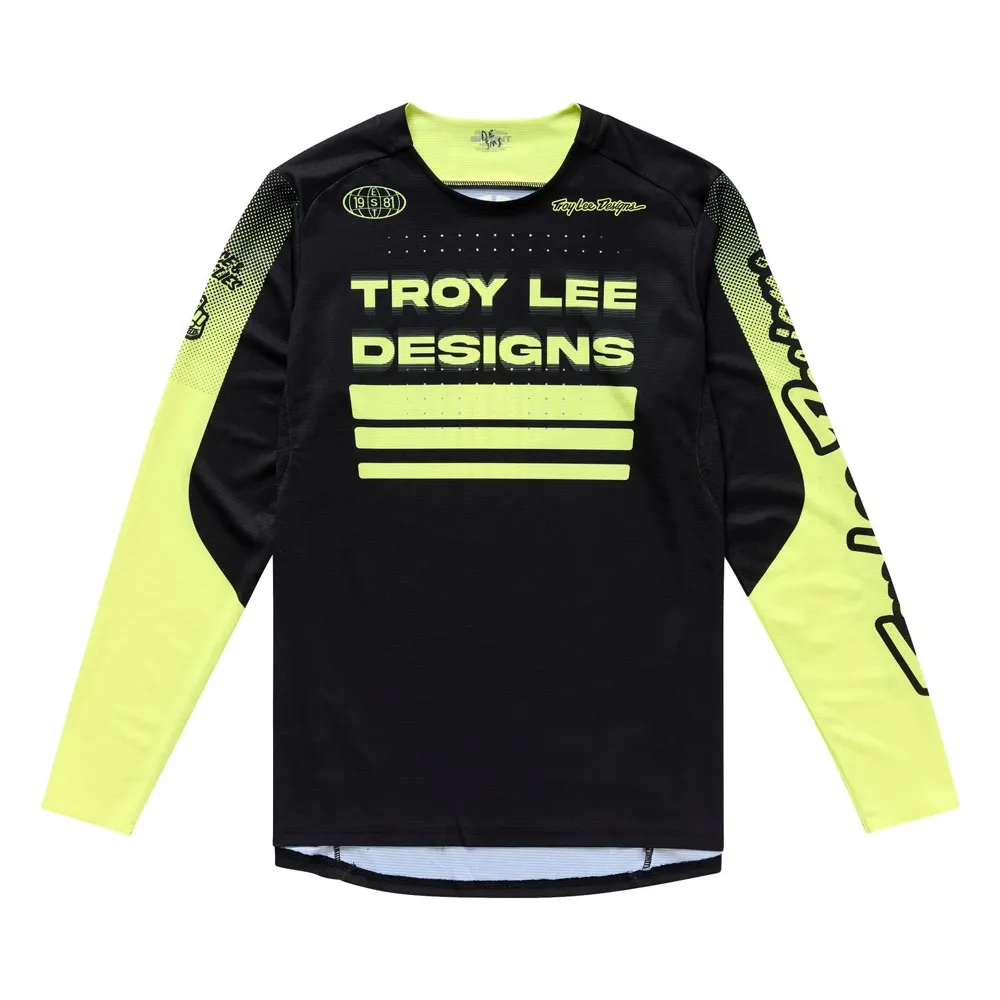 uPRISE Bikes Troy Lee Designs Sprint Men's Long Sleeve Jersey - Segment Black | Price match, 365 day return s, 18-Month Warranty, Finance Available & Free UK Delivery
