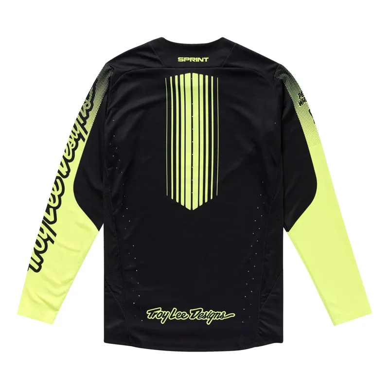 Troy Lee Designs Sprint Men's Long Sleeve Jersey - Segment Black-1