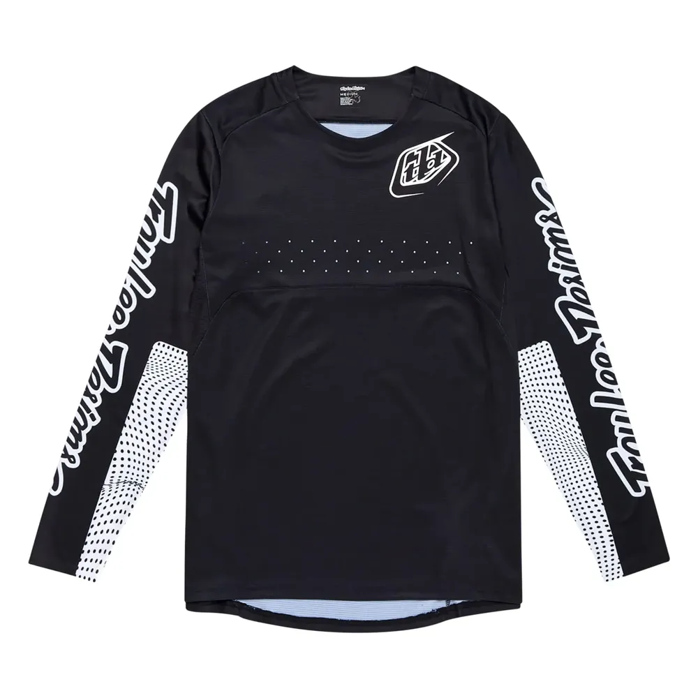 uPRISE Bikes Troy Lee Designs Sprint Men's Long Sleeve Jersey - Mono Black | Price match, 365 day return s, 18-Month Warranty, Finance Available & Free UK Delivery