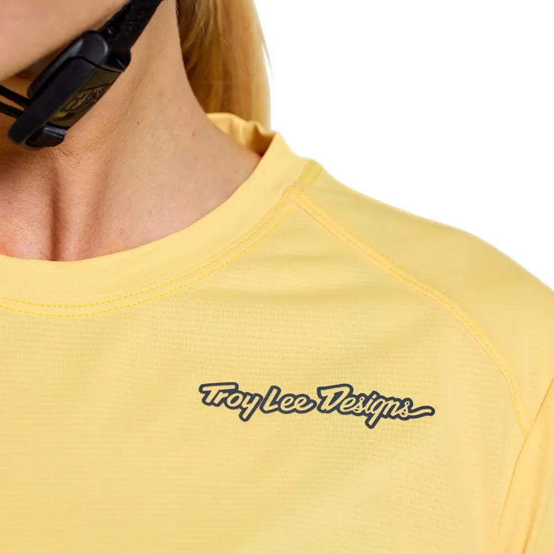 Troy Lee Designs Lilium Pro Women's Short Sleeve Jersey - Mono Butter-5