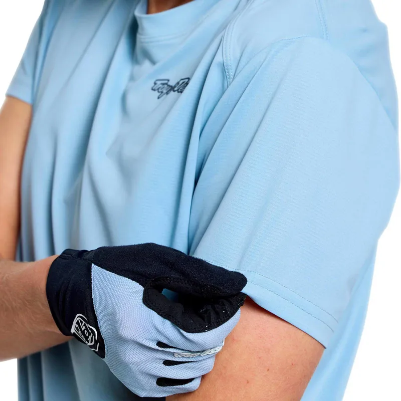 Troy Lee Designs Lilium Pro Women's Short Sleeve Jersey - Mono Dawn Blue-6