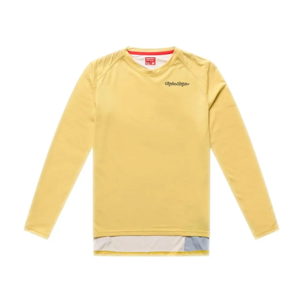 uPRISE Bikes Troy Lee Designs Lilium Pro Women's Long Sleeve Jersey - Mono Butter | Price match, 365 day returns, 18-Month Warranty, Finance Available & Free UK Delivery