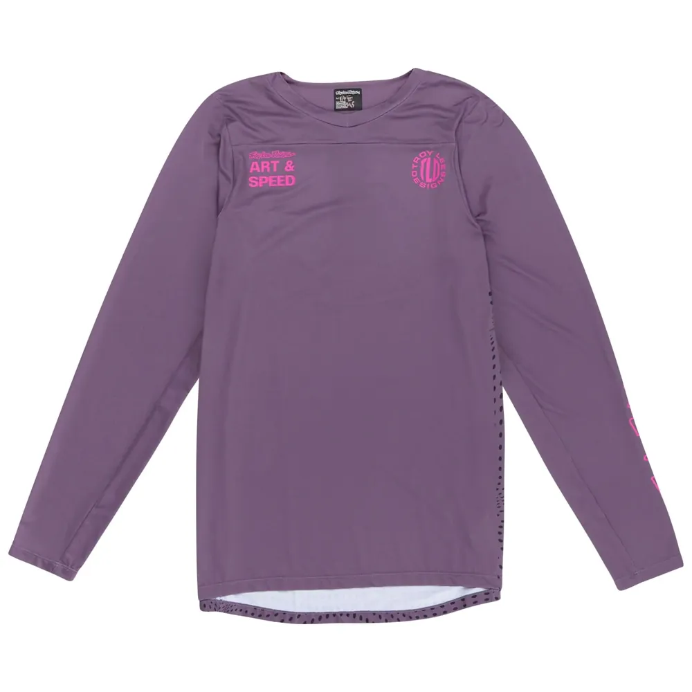uPRISE Bikes Troy Lee Designs Skyline Men's Long Sleeve Jersey - Radioscape Purple | Price match, 365 day return s, 18-Month Warranty, Finance Available & Free UK Delivery