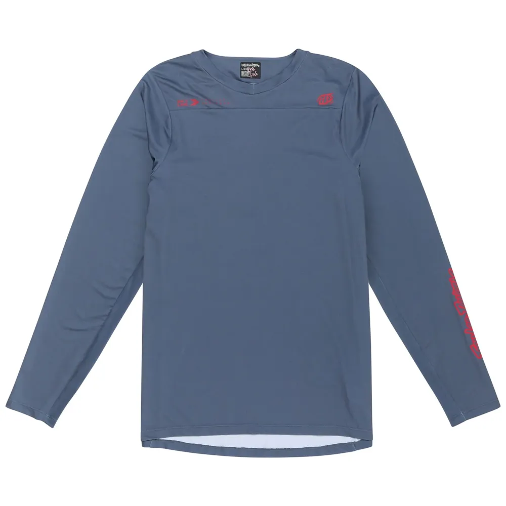 uPRISE Bikes Troy Lee Designs Skyline Men's Long Sleeve Jersey - Mono Steel Blue | Price match, 365 day return s, 18-Month Warranty, Finance Available & Free UK Delivery