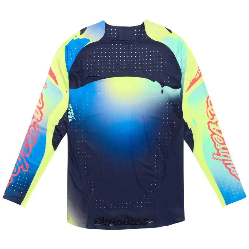 Troy Lee Designs Sprint Ultra Men's Long Sleeve Jersey - Drip Glo Yellow-1