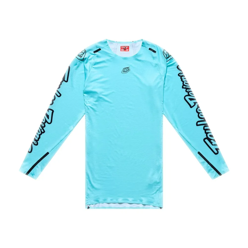 uPRISE Bikes Troy Lee Designs Sprint Ultra  Men's Long Sleeve Jersey - Mono Real Teal | Price match, 365 day returns, 18-Month Warranty, Finance Available & Free UK Delivery
