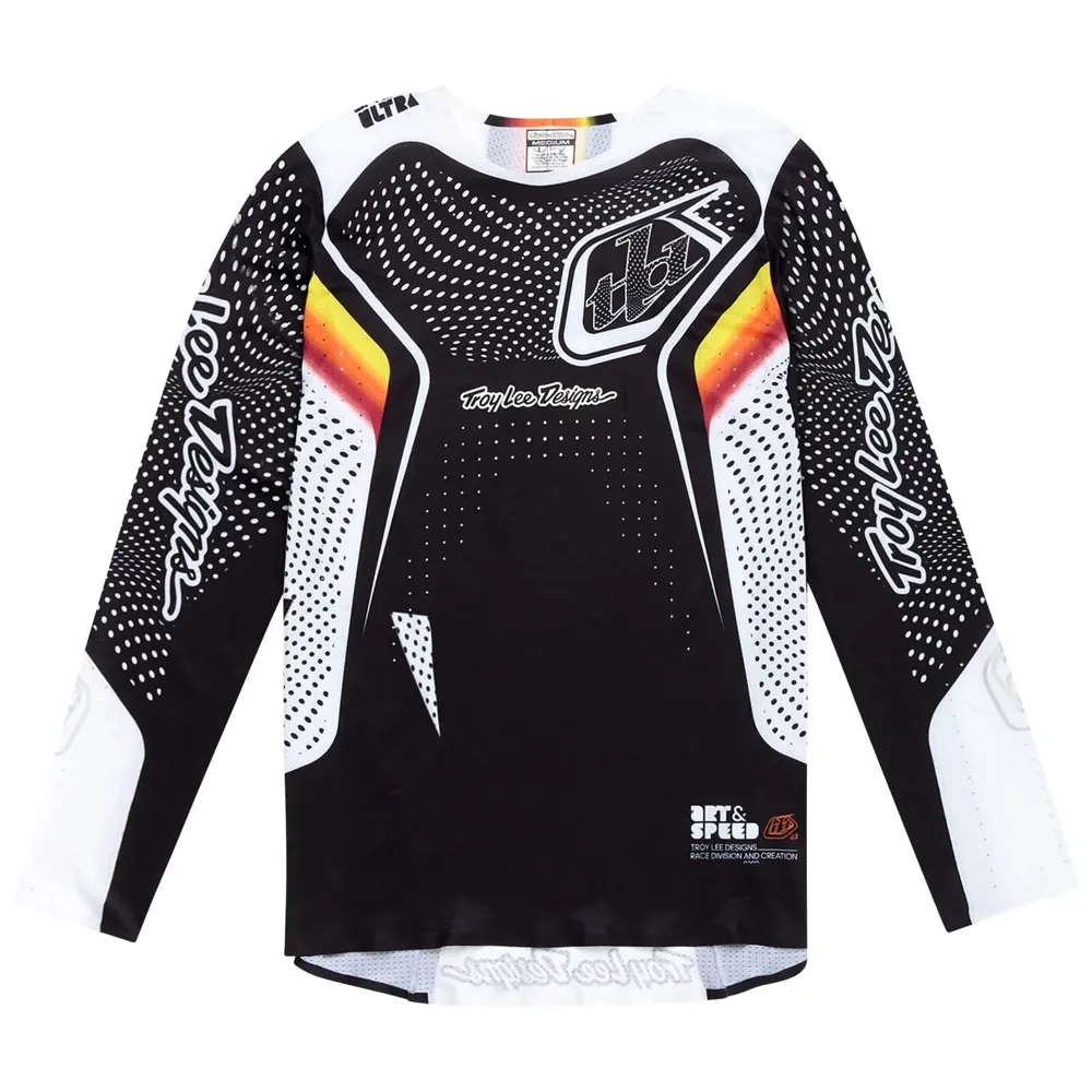 uPRISE Bikes Troy Lee Designs Sprint Ultra Men's Long Sleeve Jersey - Optic Black | Price match, 365 day return s, 18-Month Warranty, Finance Available & Free UK Delivery