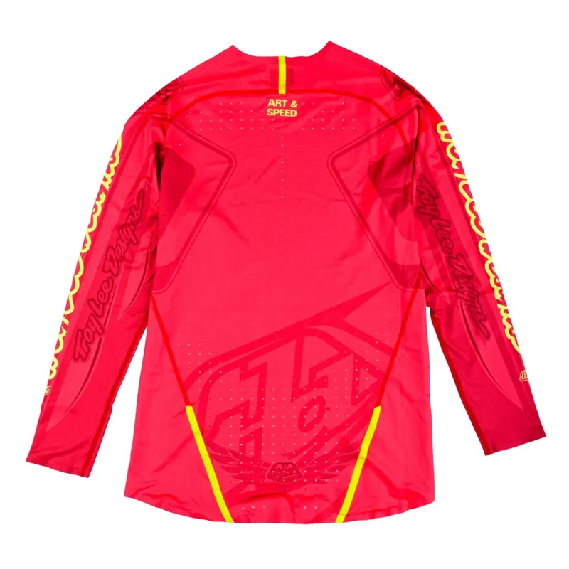 Troy Lee Designs Sprint Ultra Men's Long Sleeve Jersey - Ghostwing Infra Red-1