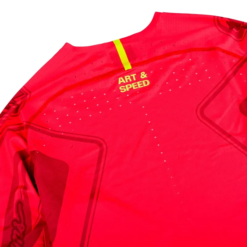 Troy Lee Designs Sprint Ultra Men's Long Sleeve Jersey - Ghostwing Infra Red-3