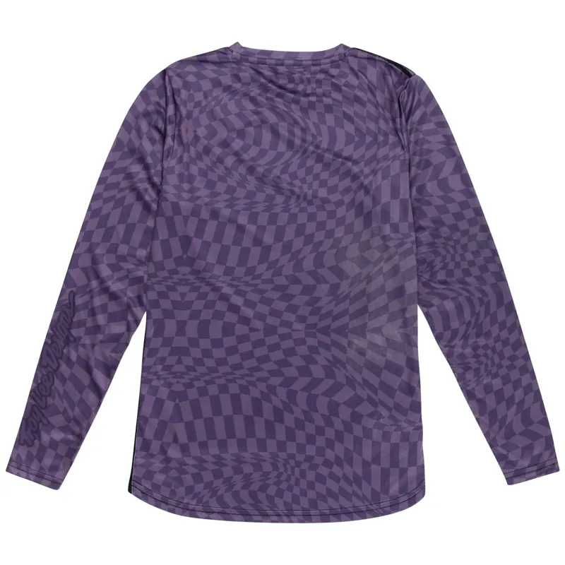 Troy Lee Designs Lilium Women's Long Sleeve Jersey - Twisted Checkers Purple-1