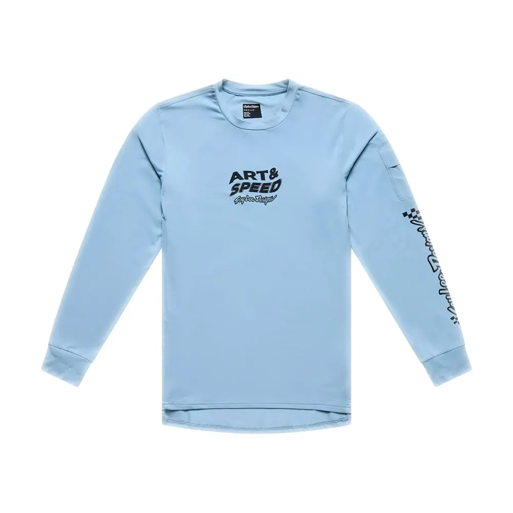 uPRISE Bikes Troy Lee Designs Ruckus Ride Men's Long Sleeve Jersey - Waves Dawn Blue | Price match, 365 day returns, 18-Month Warranty, Finance Available & Free UK Delivery
