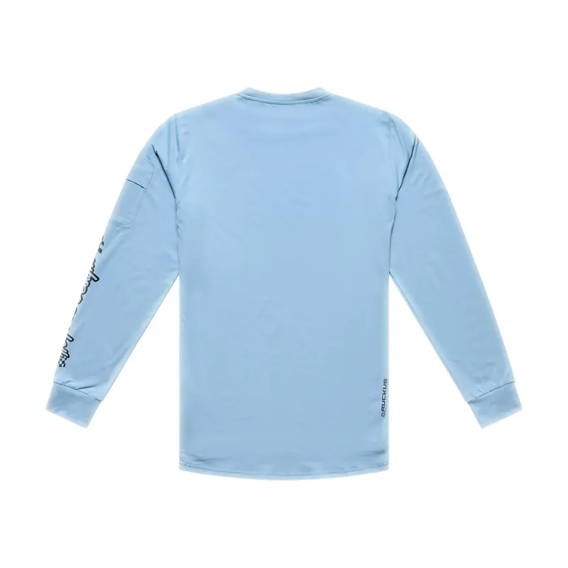 Troy Lee Designs Ruckus Ride Men's Long Sleeve Jersey - Waves Dawn Blue-1