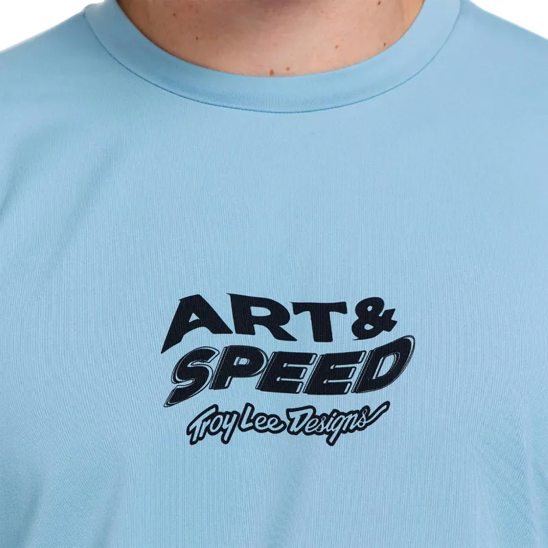 Troy Lee Designs Ruckus Ride Men's Long Sleeve Jersey - Waves Dawn Blue-6