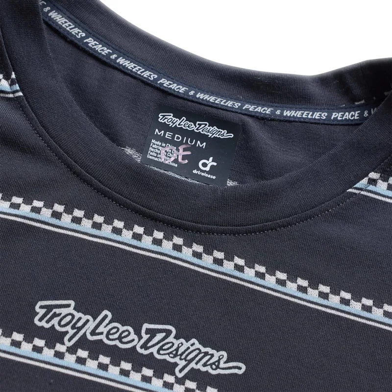 Troy Lee Designs Lilium Ride Women's Technical T-Shirt - Checked Out Carbon-3