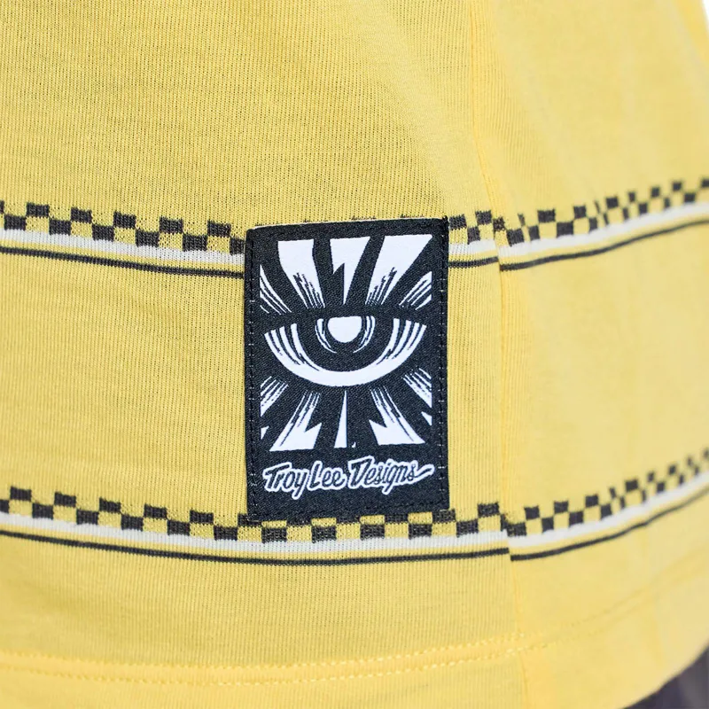 Troy Lee Designs Lilium Ride Women's Technical T-Shirt - Checked Out Butter-5