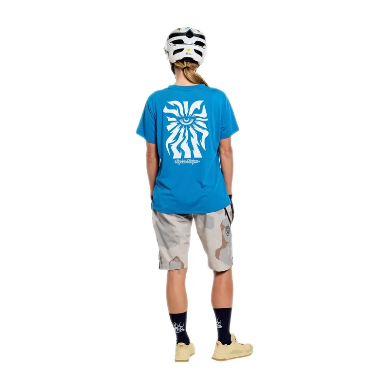 Troy Lee Designs Lilium Ride Women's Technical T-Shirt - One Eye Aero Blue-8