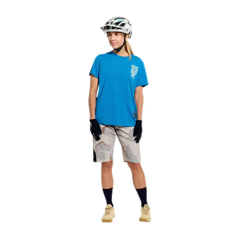 Troy Lee Designs Lilium Ride Women's Technical T-Shirt - One Eye Aero Blue-7