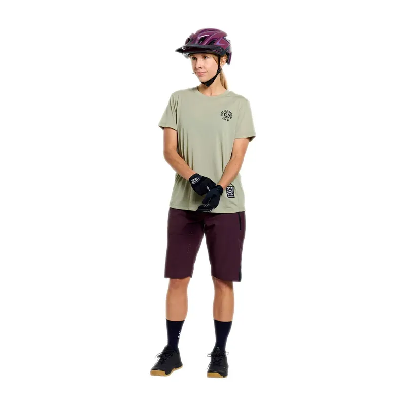 Troy Lee Designs Lilium Ride Women's Technical T-Shirt - Stamps Sage-9