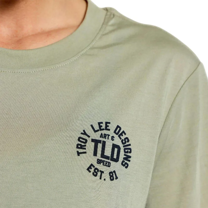 Troy Lee Designs Lilium Ride Women's Technical T-Shirt - Stamps Sage-5