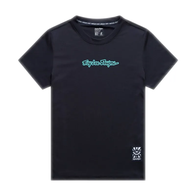 Troy Lee Designs Lilium Ride Women's Technical T-Shirt - Signature Black