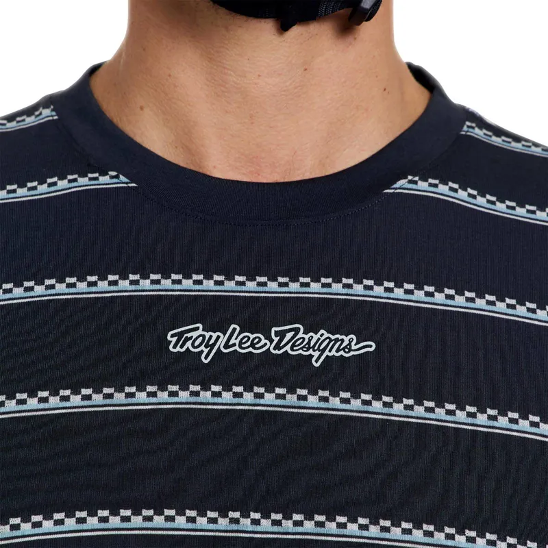 Troy Lee Designs Skyline Ride Men's Short Sleeve Jersey - Checked Out Carbon-6