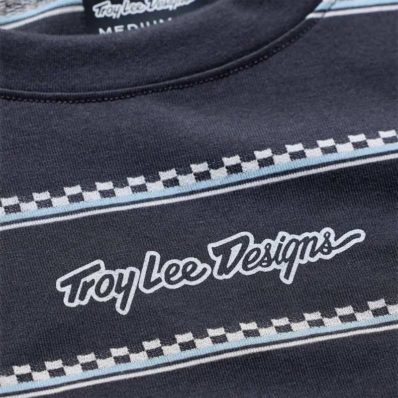 Troy Lee Designs Skyline Ride Men's Short Sleeve Jersey - Checked Out Carbon-3