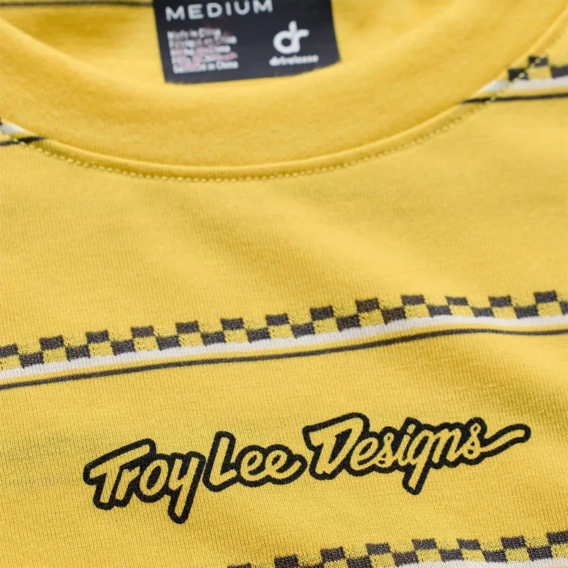 Troy Lee Designs Skyline Ride Men's Short Sleeve Jersey - Checked Out Butter-3