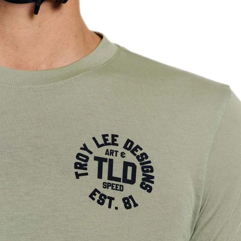 Troy Lee Designs Skyline Ride Men's Short Sleeve Jersey - Stamps Sage-7
